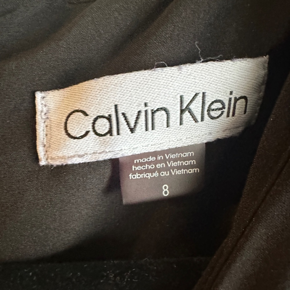 Calvin Klein Black Cropped Jumpsuit - Picture 6 of 7